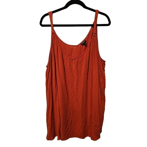 Torrid orange Sophie Crinkle Gauze Swing Cami Size 5X‎ - Picture 1 of 6